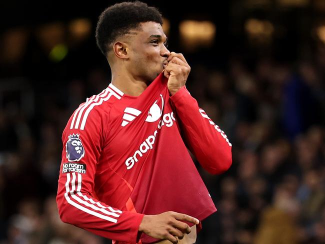 Amad Diallo scored a late winner for Manchester United. Picture: Getty Images