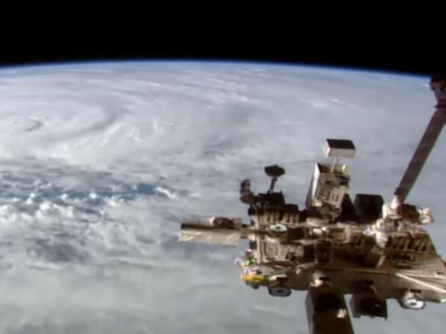 Cyclone Debbie as seen from the International Space Station. Picture: NASA