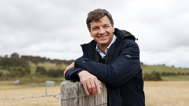 Energy and Emissions Reduction Minister Angus Taylor says soil carbon will be a critical part of Australia’s net-zero plan. Picture: Jonathan Ng