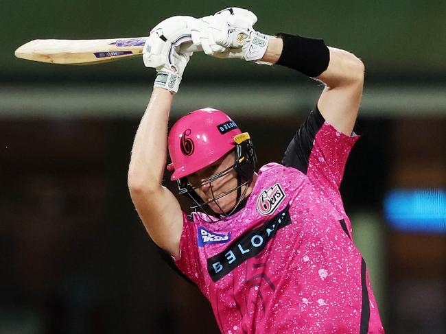 SYDNEY, AUSTRALIA - DECEMBER 16:  Jack Edwards of the Sixers bats during the BBL match between Sydney Sixers and Melbourne Renegades at Sydney Cricket Ground, on December 16, 2024, in Sydney, Australia. (Photo by Matt King/Getty Images)