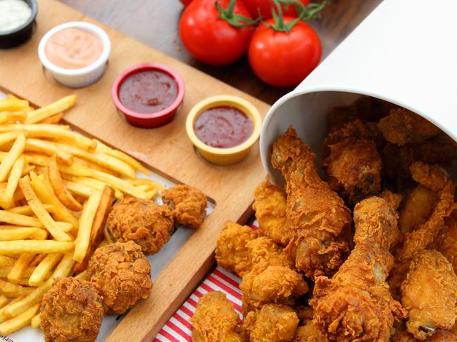 Red Rooster, Nando’s and KFC meals are all high in salt. Picture: iStock