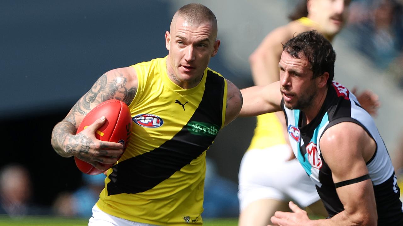 Richmond is confident Dustin Martin will stay at the club. Picture: Sarah Reed / Getty Images