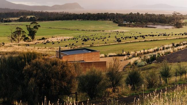 Oirthir restaurant at Marion Bay is located in a spectacular setting overlooking the coast of the Tasman Peninsula. Picture: Adam Gibson.