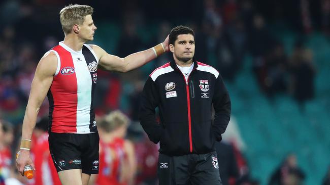 St Kilda's Leigh Montagna admits his future is doubtful. Picture: Phil Hillyard