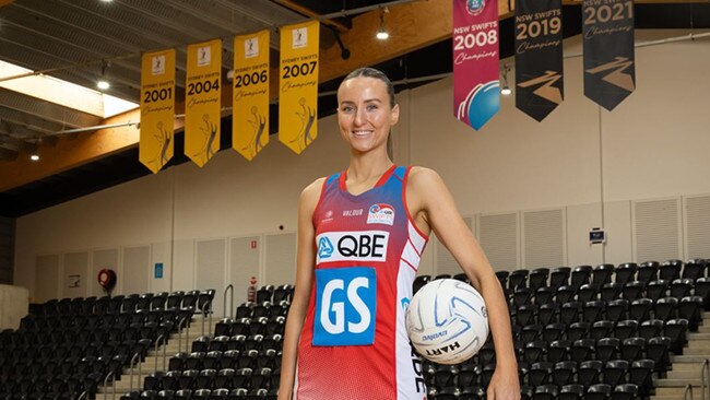 Ali Miller, netballer for the NSW Swifts Academy (Photo from the NSW Swifts - August 4, 2023)