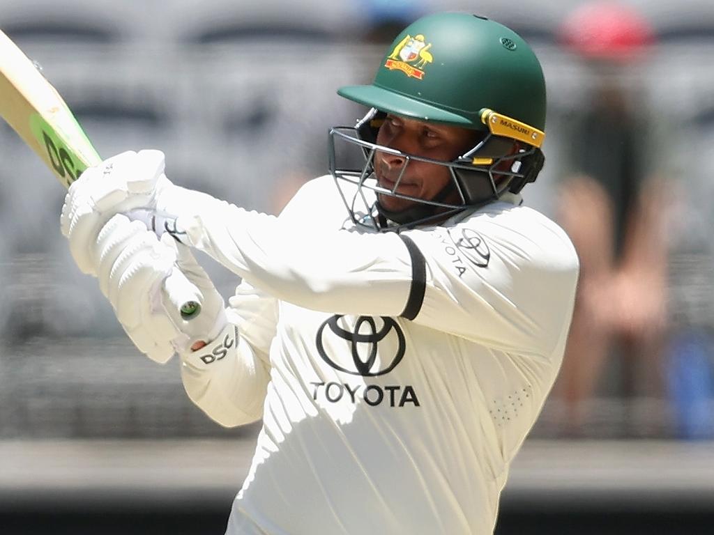 Usman Khawaja was fined by the ICC for wearing a black armband. Picture: Paul Kane/Getty Images