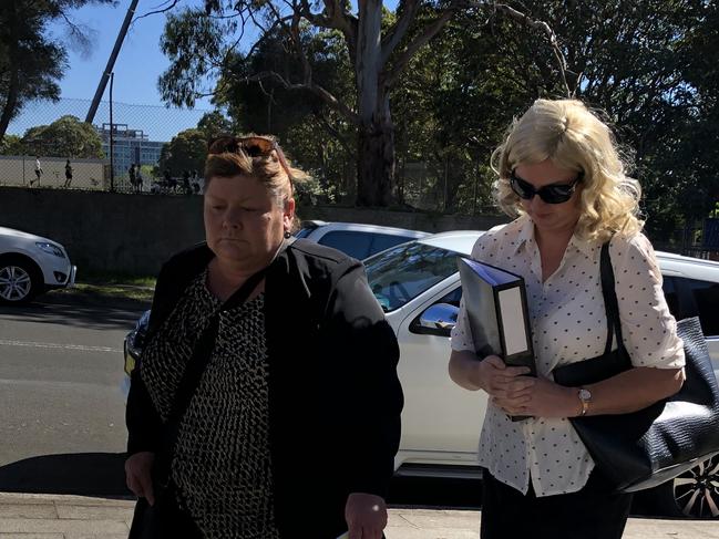 Cassandra Hingeley (right) at Wollongong Local Court. Picture: Madeline Crittenden