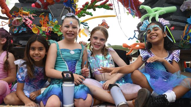 Our Lady of Lourdes Primary School Ingham. Photographs from the Maraka Festival Street Parade around the Ingham central business district on Saturday. In an ‘Under the Sea’-themed celebration of all things Hinchinbrook, school students, community organisations, emergency responders and contestants vying for the prized Queen and Princess titles paraded around Rotary Park in the centre of the town. Picture: Cameron Bates