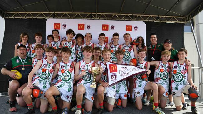 Sandgate Hawks won the grand final in the Under 15 Boys Div 2 competition for SEQJ. Picture: Supplied