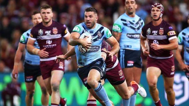 James Tedesco has forged a rivalry with Kalyn Ponga. Picture: Cameron Spencer