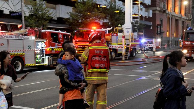 The fire started before first light. Picture: Andrew Henshaw