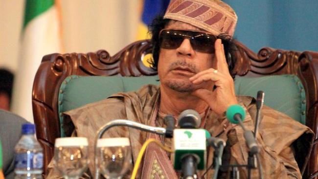 Former Libyan despot Muammar Gaddafi. Picture: EPA/SABRI ELMHEDWI