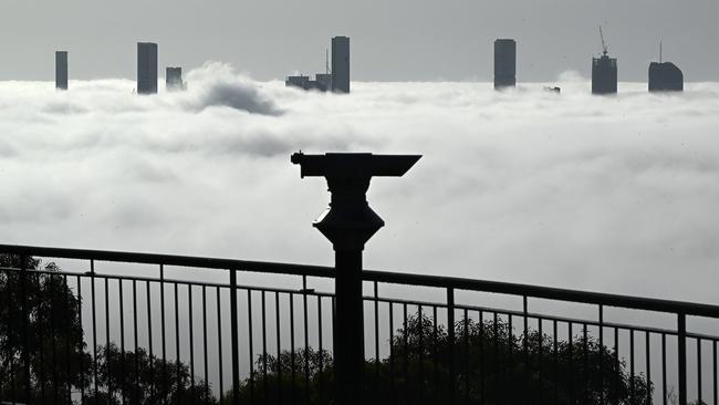 The Brisbane CBD from Mt Coot-tha. Picture: Lyndon Mechielsen