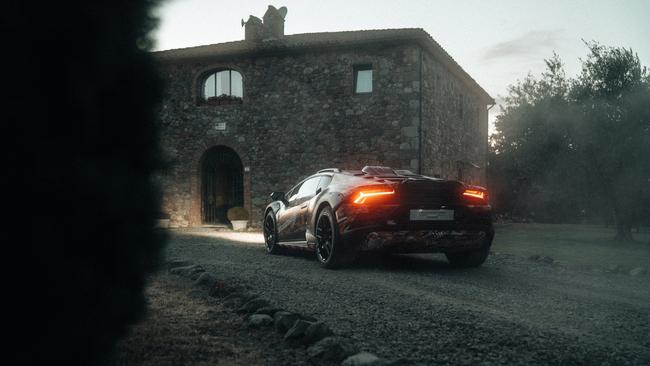 The Lamborghini Huracan Sterrato, a V10-powered hypercar.