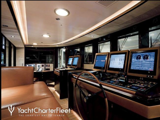 The interior of the Bayesian, which sunk of the coast of Porticello. Picture: www.yachtcharterfleet.com