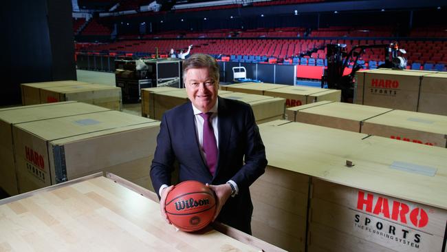 Adelaide 36ers owner Grant Kelley is off-loading a large stake in the basketball club in a move that could clear a path to the chair on the board of the Adelaide Crows. Picture: Matt Turner