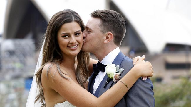 Maitland ties the knot with Jonathon Troughton. Picture: Supplied