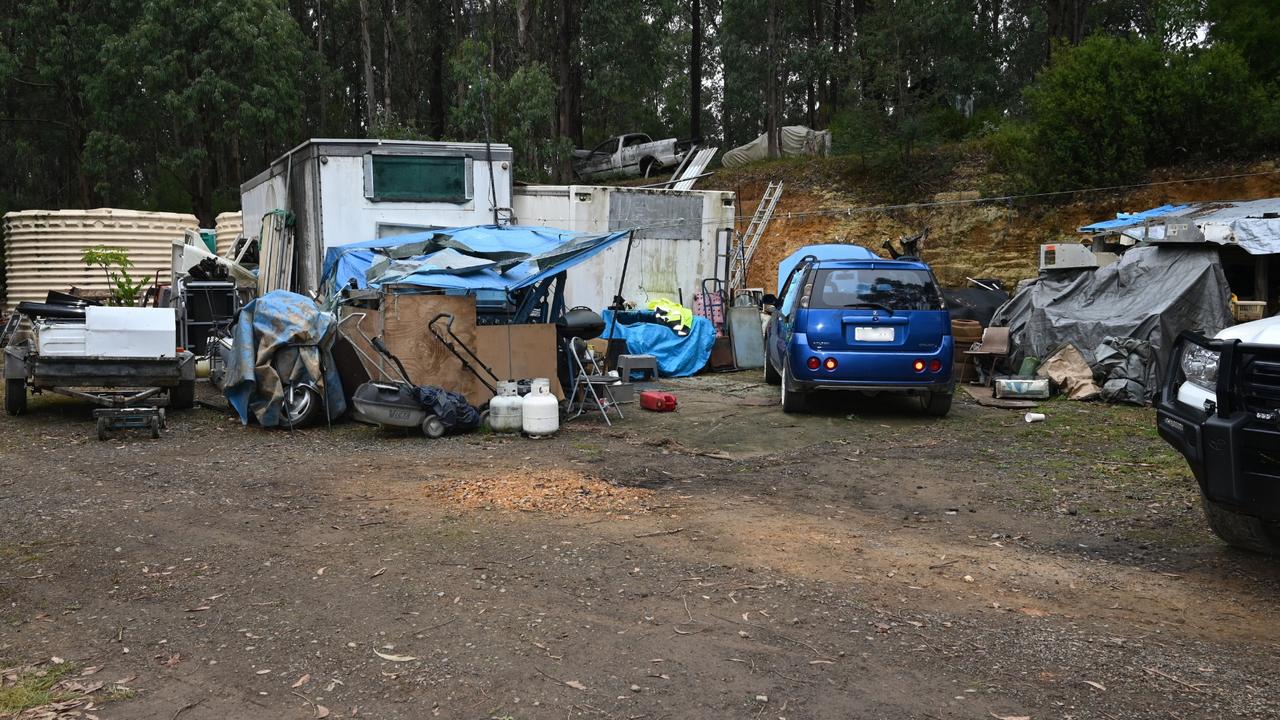 Mr McKenzie’s Kinglake property. Picture: Victoria Police