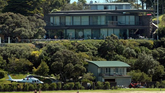 Fox's Portsea house, complete with helicopter.