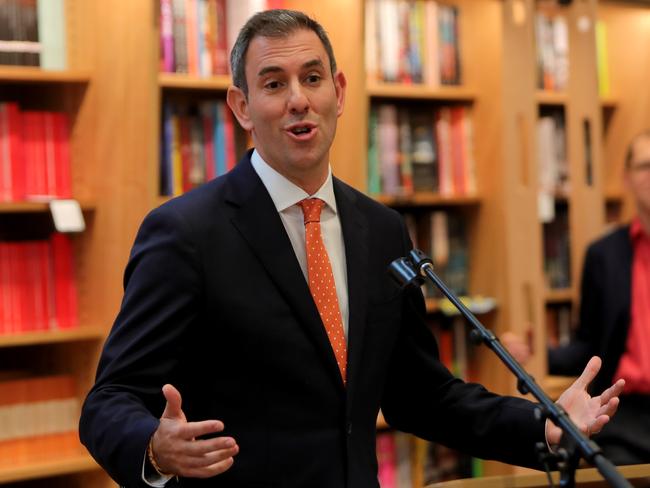 31/10/2019: MP Jim Chalmers launches Nick Dyrenfurth's book "Getting the Blues, The Future of Australian Labor"  at the State Library in Melbourne. Stuart McEvoy/The Australian.