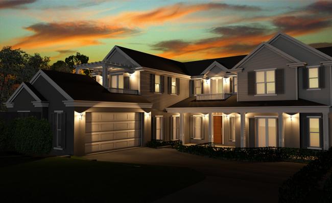 Artist's impression of the front of the new home to be built at 14 Pindari Avenue,