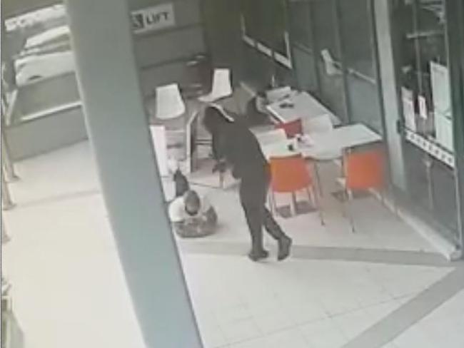 CCTV shows the gunman shoot Ahmad as he lay helpless on the ground.