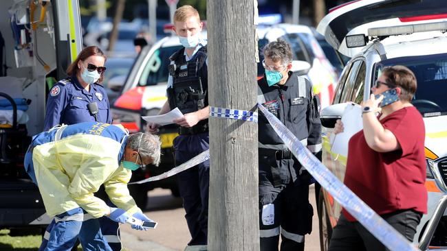 The crime scene in July, 2021 in Darby street. Picture by Peter Lorimer