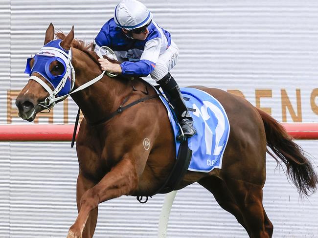 SYDNEY, AUSTRALIA - SEPTEMBER 24: Tommy Berry on Quality Time looks back as he wins race 3 the Cleanaway Handicap during Sydney Racing at Rosehill Gardens on September 24, 2022 in Sydney, Australia. (Photo by Mark Evans/Getty Images)