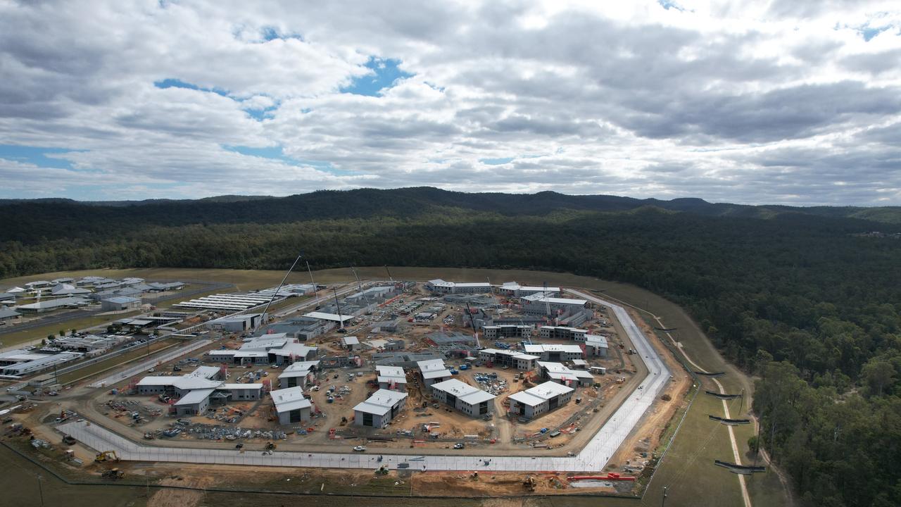 Construction work is underway for a new high-security prison 12km northeast of Gatton, with the 1536-bed centre to be called the Lockyer Valley Correctional Centre. Photo: Corrective Services Queensland.