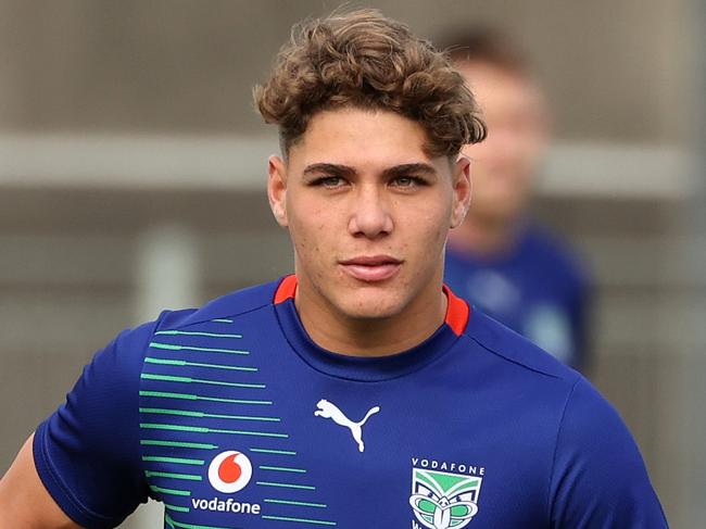 AUCKLAND, NEW ZEALAND - JUNE 28: New Zealand Warriors player Reece Walsh at training as the team returns home to Mt Smart Stadium to play the remaining home matches of the NRL 2022 season in front of their fans on June 28, 2022 in Auckland, New Zealand. (Photo by Fiona Goodall/Getty Images)