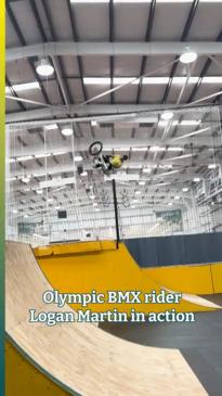BMX Olympian Logan Martin in action