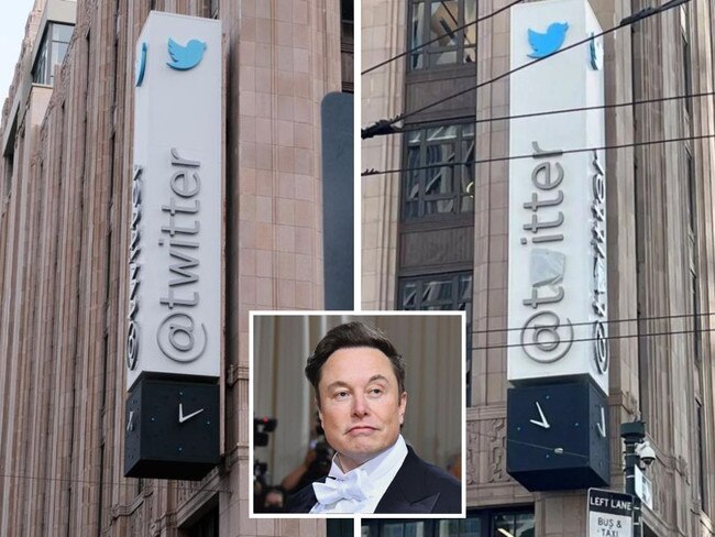 Elon Musk's bizzare change to Twitter sign