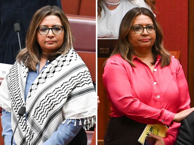 Greens senator Mehreen Faruqi says she's been left shattered by the actions of parliament this week. Picture: NewsWire / Martin Ollman