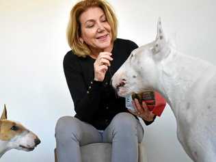 Diana Scott from Frontier Pets in Evans Head with her dogs Frankie and Jarjar. Picture: Susanna Freymark