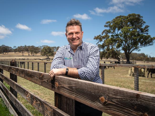 Thomas at his property in the Hay Valley near Nairne . Picture: Brad Fleet