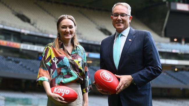 Foxtel group chair Siobhan McKenna and Foxtel Group CEO Patrick Delany.