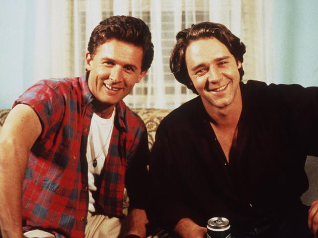 John Polson and Russell Crowe in the 1994 film The Sum Of Us.