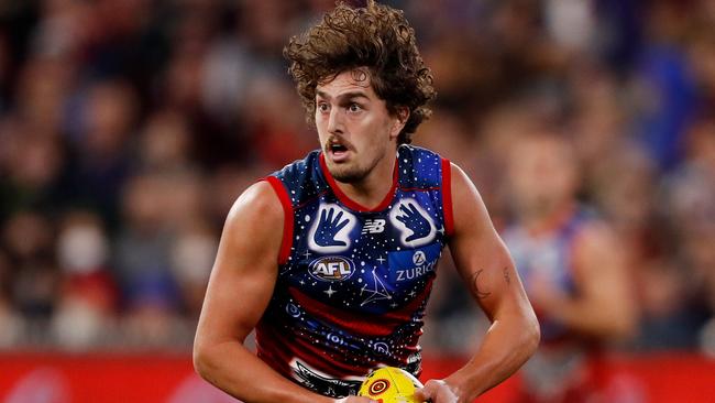 Luke Jackson has reason to smile. Photo by Dylan Burns/AFL Photos via Getty Images.