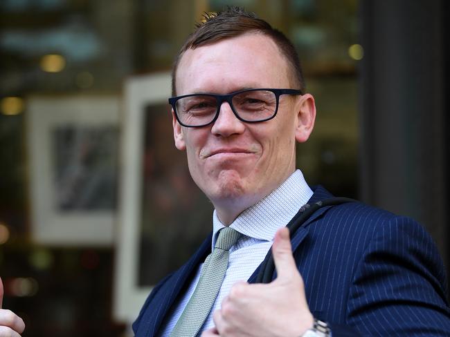 SYDNEY, AUSTRALIA - NCA NewsWire Photos SEPTEMBER, 10, 2020:  Daniel Mason Mills, also known as graffiti artist Sire, leaves the Downing Centre court in Sydney. Picture: NCA NewsWire/Joel Carrett