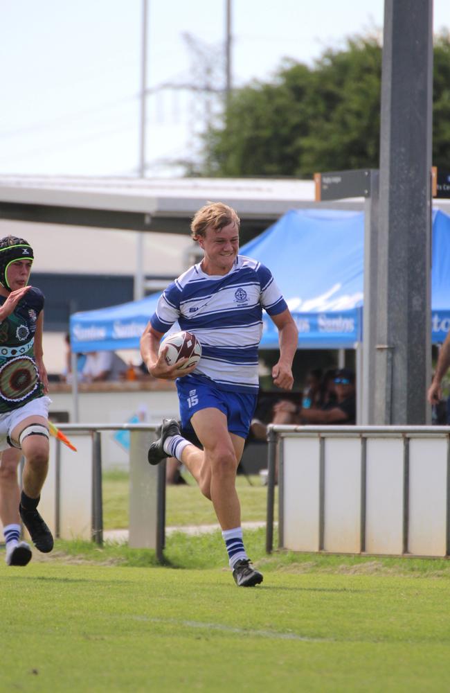 Ballymore Cup rugby action at the Albany Creek Brumbies Junior Rugby Union Club on Friday, April 12, 2024.