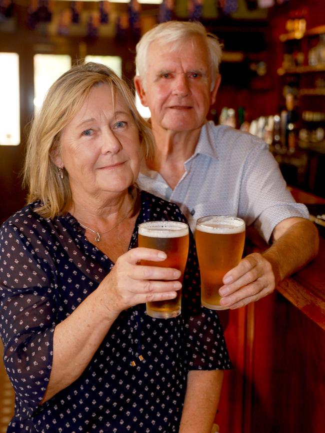 Lorraine and Alan George love every room of The Royal Oak. Picture: Angelo Velardo