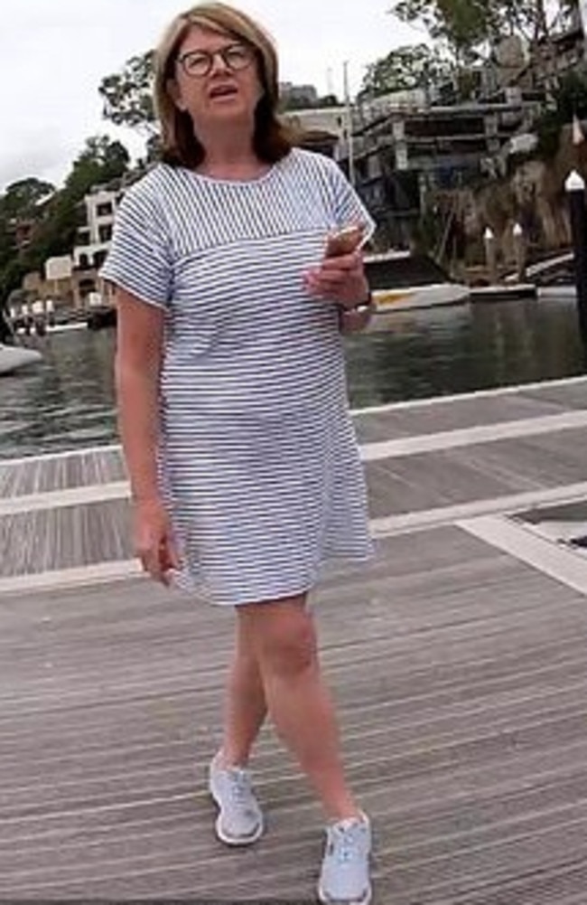 The woman approached the fisherman on a Balmain wharf and threatened to call police after she saw a dead fish. Picture: Shroom/YouTube