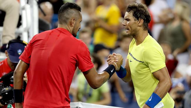 Kyrgios and Nadal have a long history of spicy contests. Picture: Getty