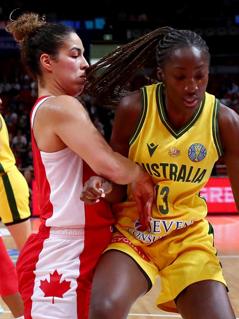 Ezi Magbegor has made her mark as one of the WNBA’s best defenders. Picture: Kelly Defina/Getty Images