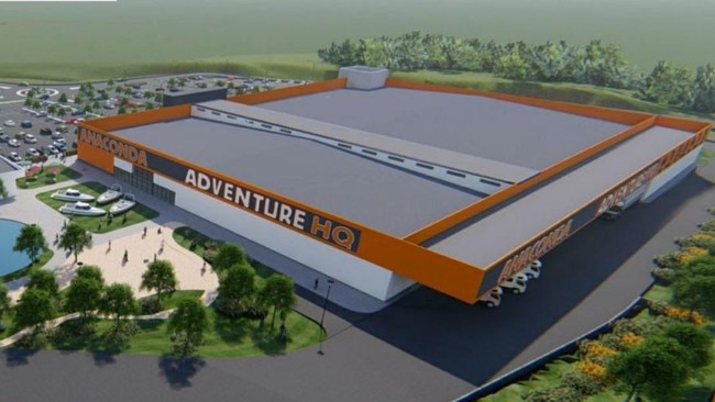 A development application for a massive Anaconda HQ, scooter/bike track, water play area, and more has been lodged with a council north of Brisbane. Picture: Moreton Bay Regional Council.