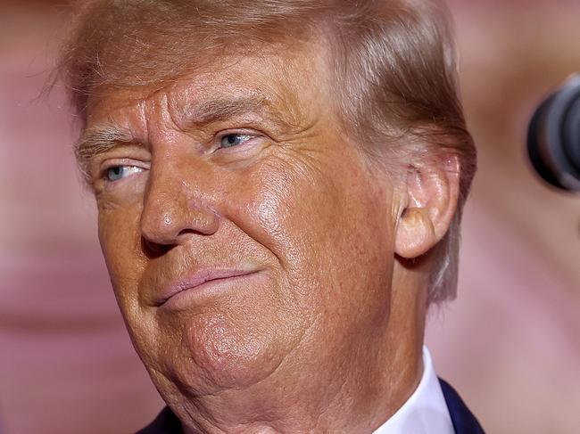 PALM BEACH, FLORIDA - NOVEMBER 15: Former U.S. President Donald Trump speaks during an event at his Mar-a-Lago home on November 15, 2022 in Palm Beach, Florida. Trump announced that he was seeking another term in office and officially launched his 2024 presidential campaign.   Joe Raedle/Getty Images/AFP