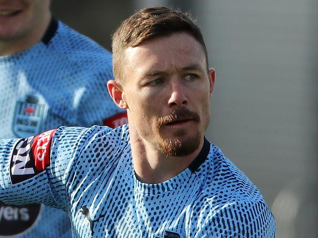 DAILY TELEGRAPH - Pictured is Damien Cook during the NSW Blues Training at Coogee Oval this morning. Picture: Tim Hunter.