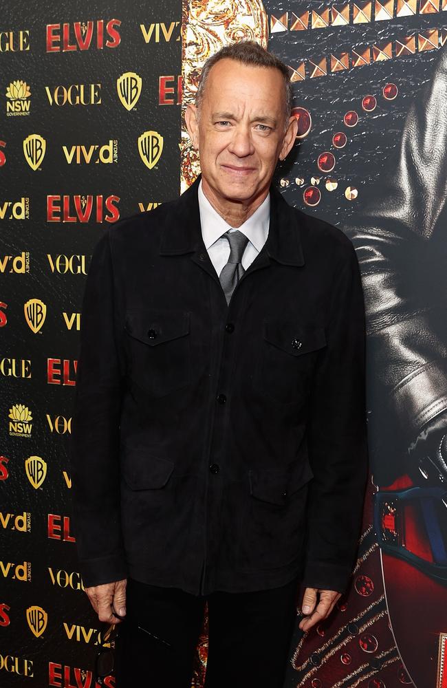 SYDNEY, AUSTRALIA – JUNE 05: Tom Hanks attends the Sydney premiere of ELVIS at the State Theatre on June 05, 2022 in Sydney, Australia. Picture: Brendon Thorne/Getty Images