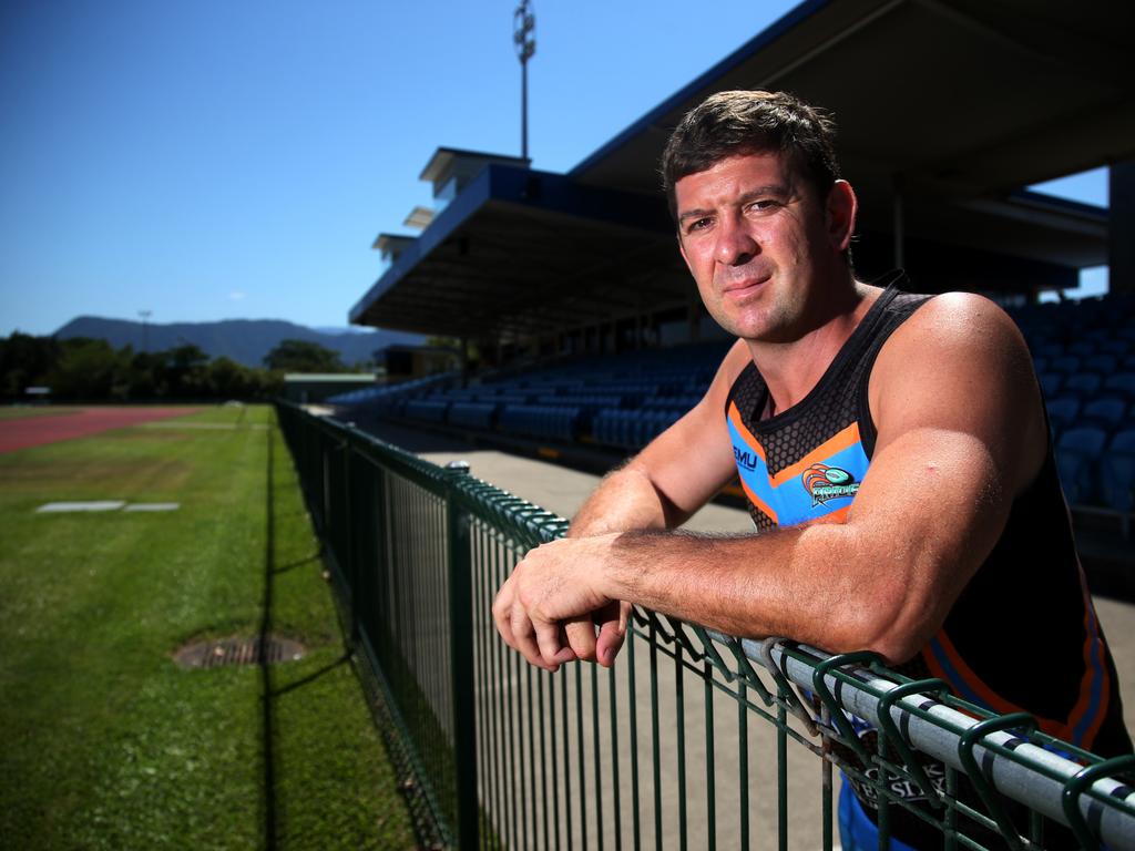 Jason Demetriou on his last day on the job as Northern Pride coach. Picture: Stewart McLean