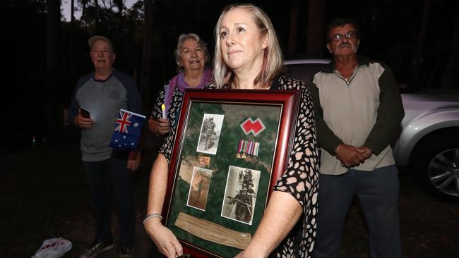 One of the many dawn driveway services around the country on Anzac Day. Picture: Jason O'Brien